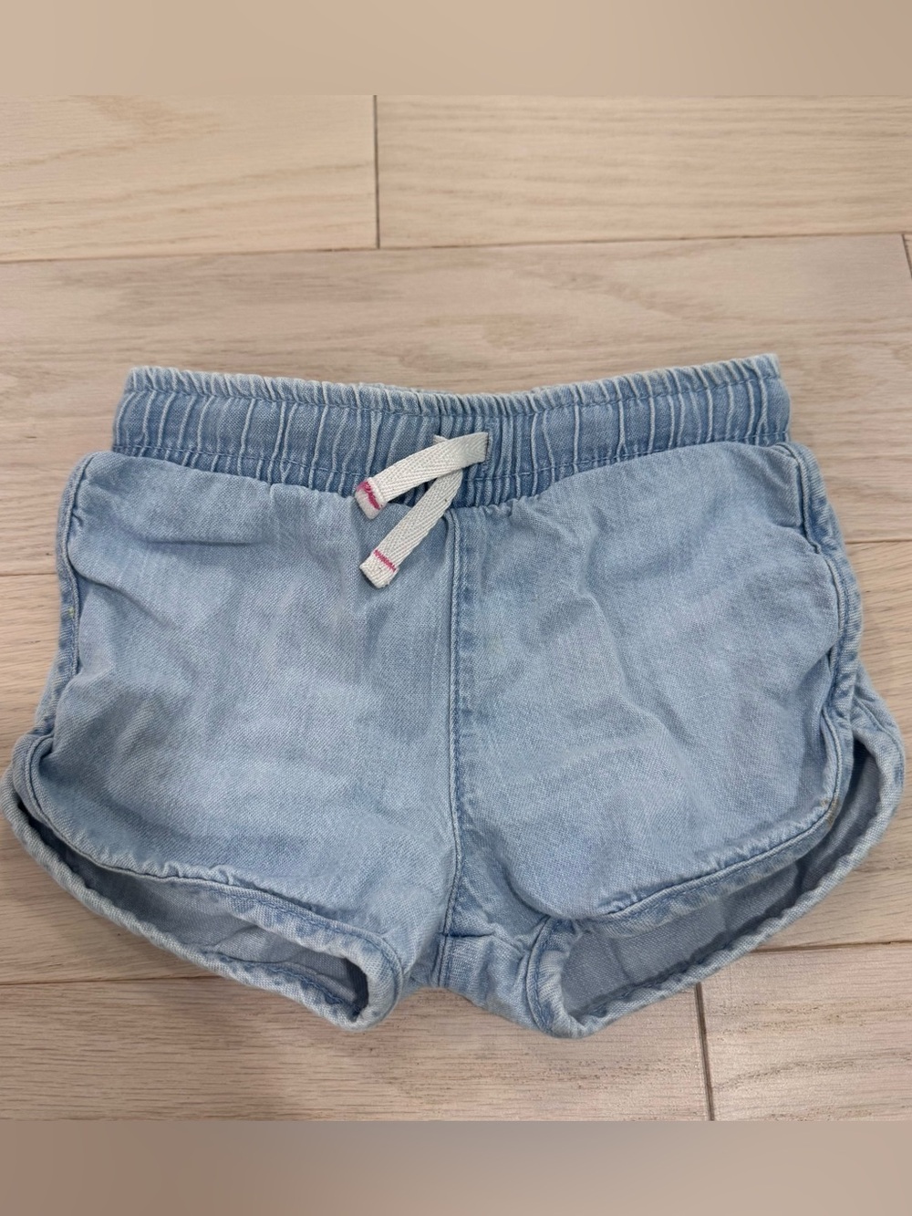 Cat & Jack Denim-Style Elastic Waist Shorts 18m